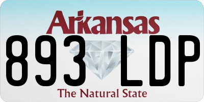 AR license plate 893LDP