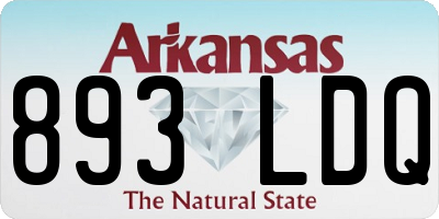 AR license plate 893LDQ