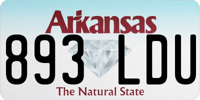AR license plate 893LDU