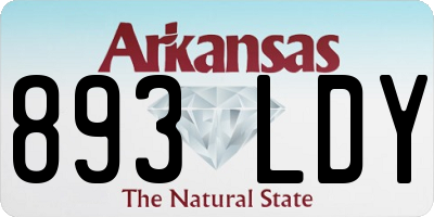 AR license plate 893LDY