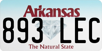 AR license plate 893LEC