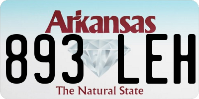 AR license plate 893LEH