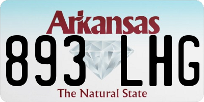 AR license plate 893LHG