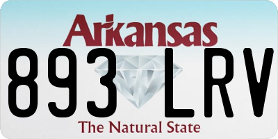 AR license plate 893LRV