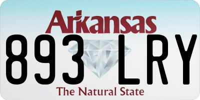 AR license plate 893LRY