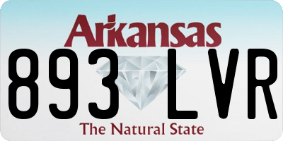 AR license plate 893LVR