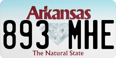 AR license plate 893MHE