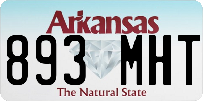 AR license plate 893MHT