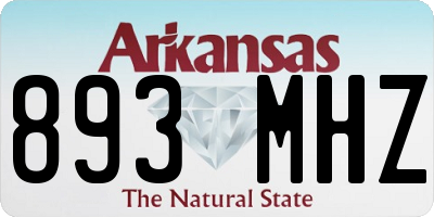 AR license plate 893MHZ