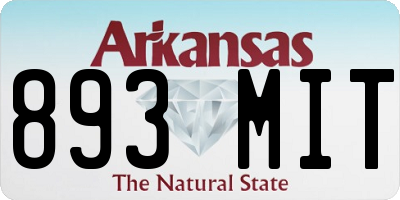 AR license plate 893MIT