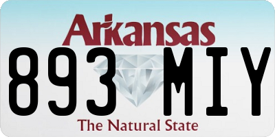 AR license plate 893MIY