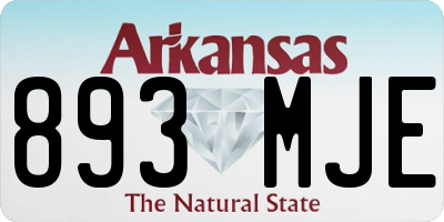 AR license plate 893MJE
