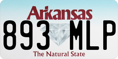 AR license plate 893MLP