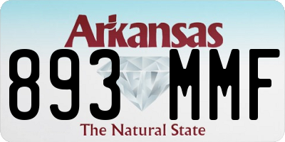 AR license plate 893MMF