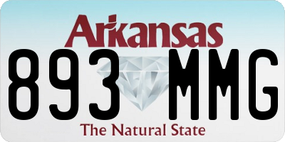AR license plate 893MMG