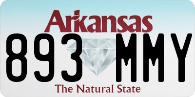 AR license plate 893MMY