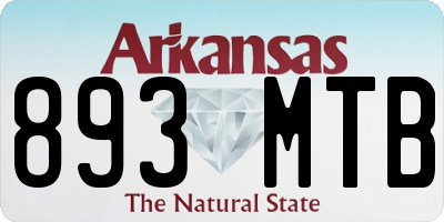 AR license plate 893MTB