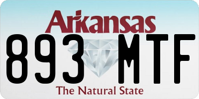 AR license plate 893MTF