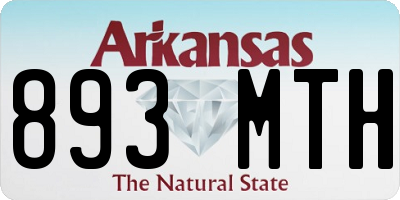 AR license plate 893MTH