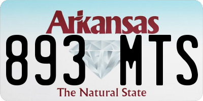 AR license plate 893MTS