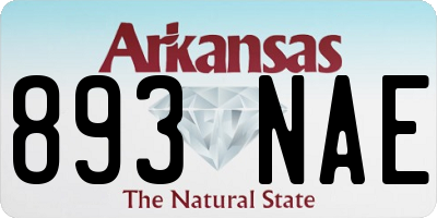 AR license plate 893NAE