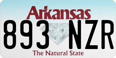 AR license plate 893NZR
