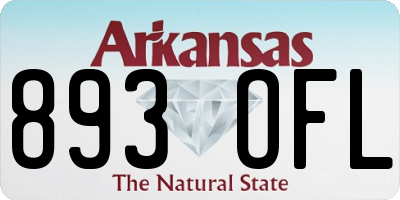 AR license plate 893OFL