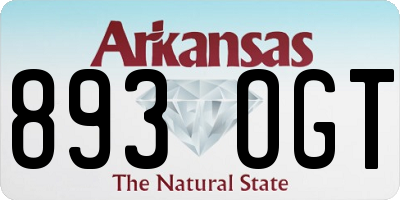 AR license plate 893OGT