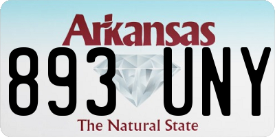 AR license plate 893UNY