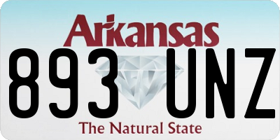 AR license plate 893UNZ