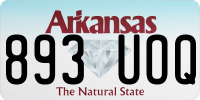 AR license plate 893UOQ