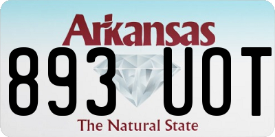 AR license plate 893UOT