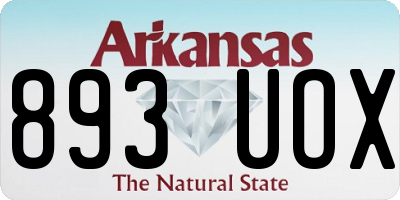 AR license plate 893UOX