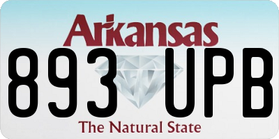 AR license plate 893UPB