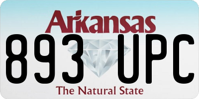 AR license plate 893UPC