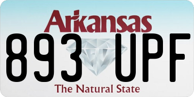 AR license plate 893UPF