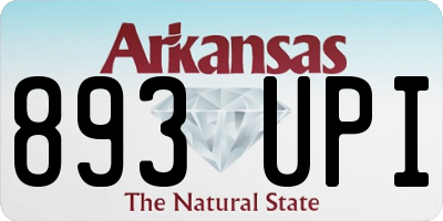 AR license plate 893UPI
