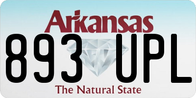 AR license plate 893UPL