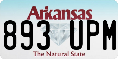 AR license plate 893UPM