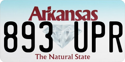 AR license plate 893UPR