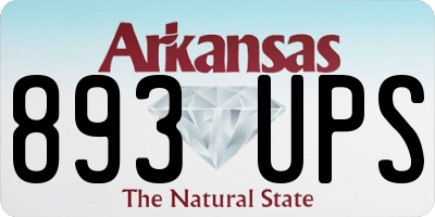 AR license plate 893UPS