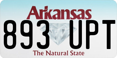 AR license plate 893UPT