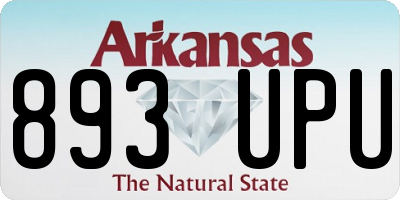 AR license plate 893UPU