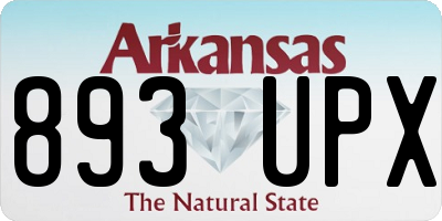 AR license plate 893UPX