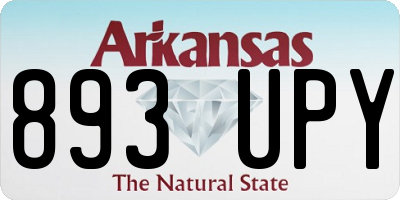 AR license plate 893UPY