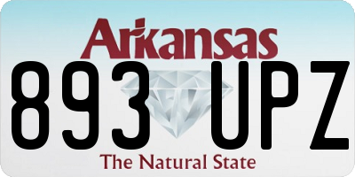 AR license plate 893UPZ