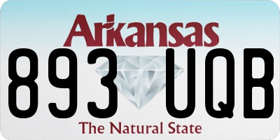 AR license plate 893UQB