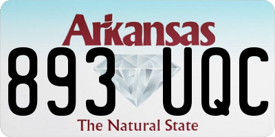 AR license plate 893UQC