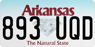 AR license plate 893UQD
