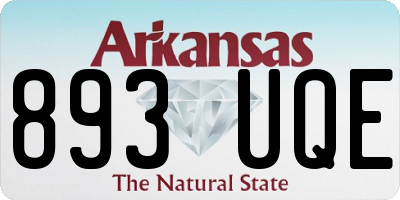 AR license plate 893UQE